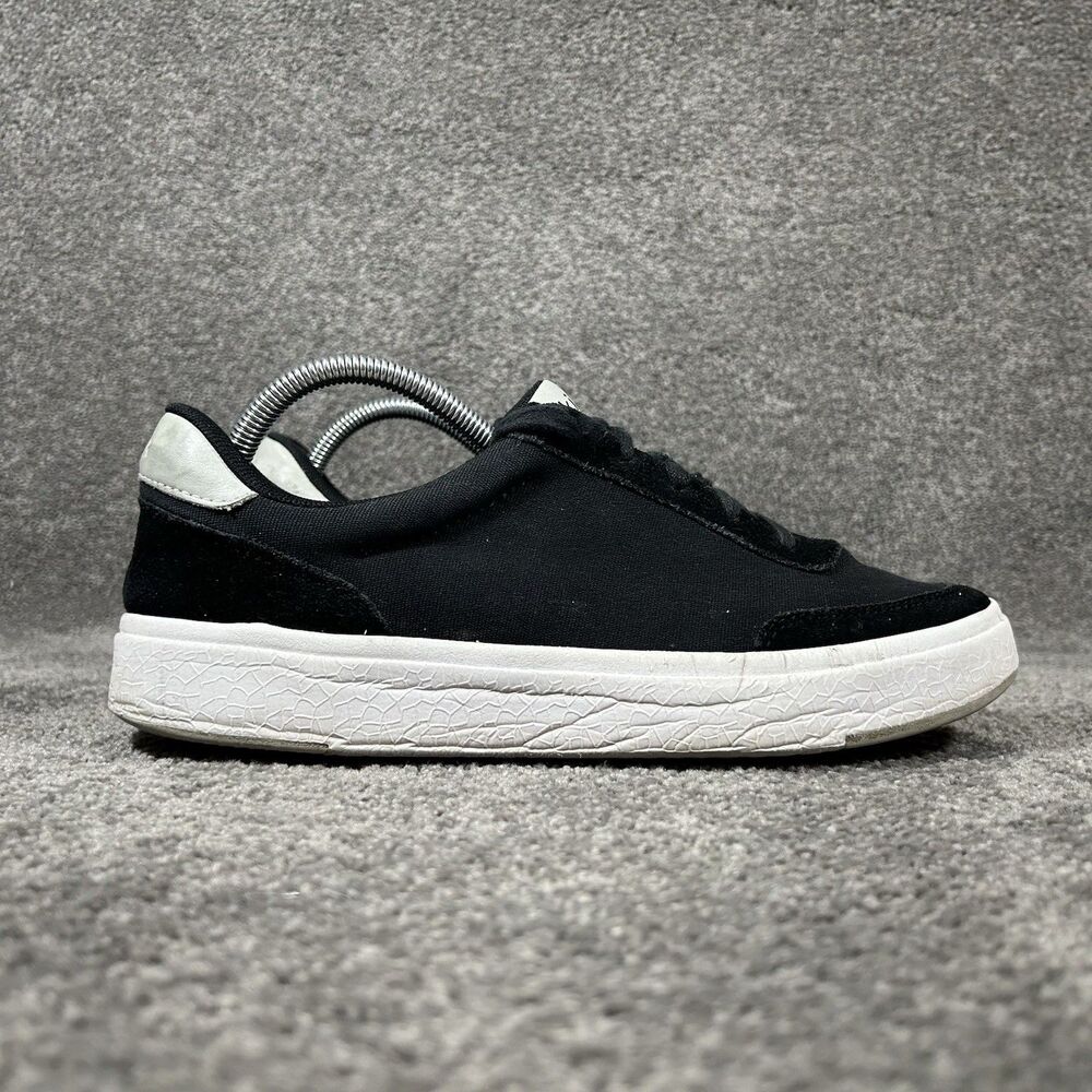 Kizik Prague Women's Size 6 Black Canvas Suede Leather Athletic Shoes Used